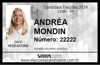 Candidato ANDRÉA MONDIN 2024 - LEME - Eleições