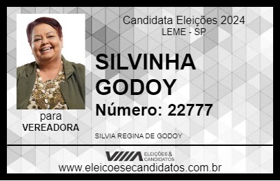 Candidato SILVINHA GODOY 2024 - LEME - Eleições