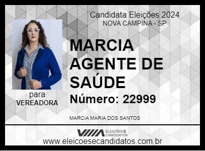 Candidato MARCIA AGENTE DE SAÚDE 2024 - NOVA CAMPINA - Eleições