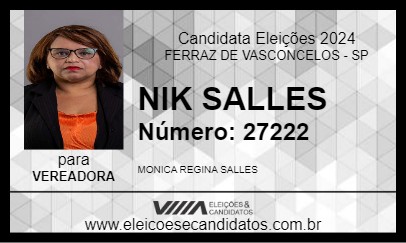 Candidato NIK SALLES 2024 - FERRAZ DE VASCONCELOS - Eleições