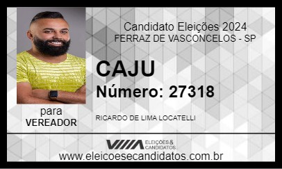 Candidato CAJU 2024 - FERRAZ DE VASCONCELOS - Eleições