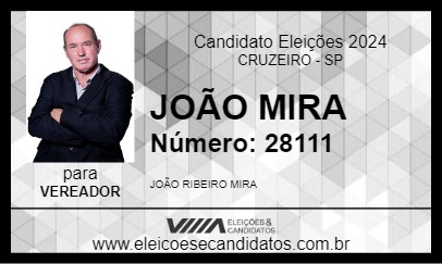 Candidato JOÃO MIRA 2024 - CRUZEIRO - Eleições