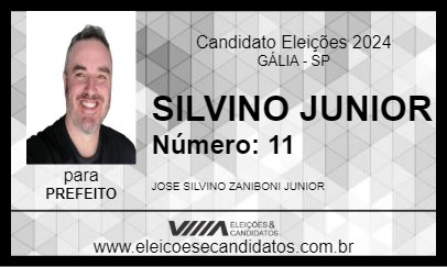 Candidato SILVINO JUNIOR 2024 - GÁLIA - Eleições