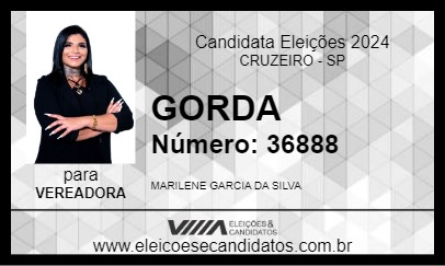 Candidato GORDA 2024 - CRUZEIRO - Eleições