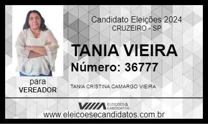 Candidato TANIA VIEIRA 2024 - CRUZEIRO - Eleições