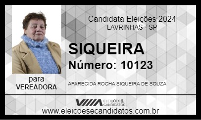 Candidato SIQUEIRA 2024 - LAVRINHAS - Eleições