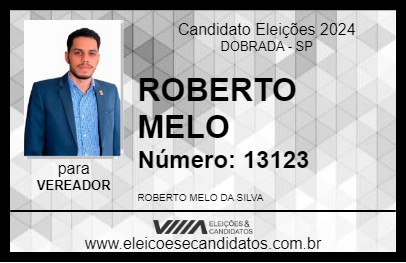 Candidato ROBERTO MELO 2024 - DOBRADA - Eleições