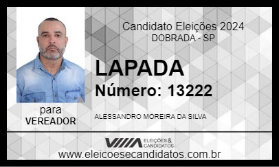 Candidato LAPADA 2024 - DOBRADA - Eleições