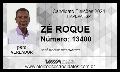 Candidato ZÉ ROQUE 2024 - ITAPEVA - Eleições