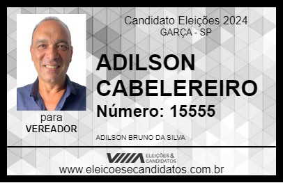 Candidato PROF ADILSON STYLLUS 2024 - GARÇA - Eleições