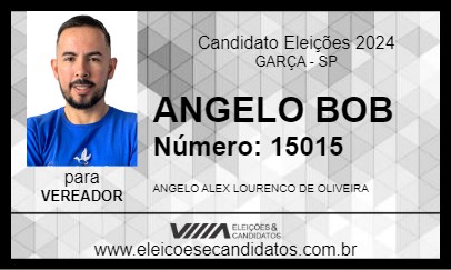 Candidato ANGELO BOB 2024 - GARÇA - Eleições