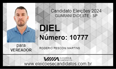 Candidato DIEL 2024 - GUARANI D\OESTE - Eleições