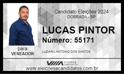 Candidato LUCAS PINTOR 2024 - DOBRADA - Eleições