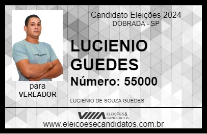 Candidato LUCIENIO GUEDES 2024 - DOBRADA - Eleições