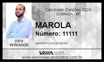 Candidato MAROLA 2024 - DOBRADA - Eleições