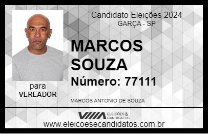 Candidato MARCOS SOUZA 2024 - GARÇA - Eleições