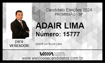 Candidato ADAIR LIMA 2024 - PROMISSÃO - Eleições