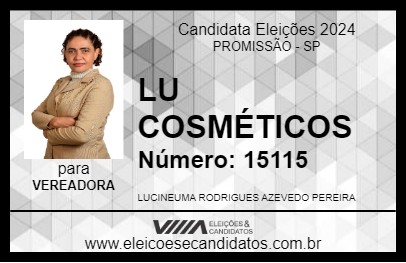 Candidato LU COSMÉTICOS 2024 - PROMISSÃO - Eleições