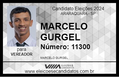 Candidato MARCELO GURGEL 2024 - ARARAQUARA - Eleições