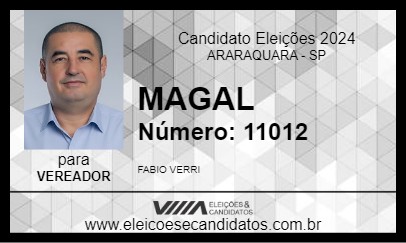 Candidato MAGAL 2024 - ARARAQUARA - Eleições