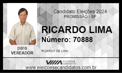 Candidato RICARDO LIMA 2024 - PROMISSÃO - Eleições