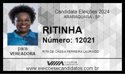 Candidato RITINHA 2024 - ARARAQUARA - Eleições