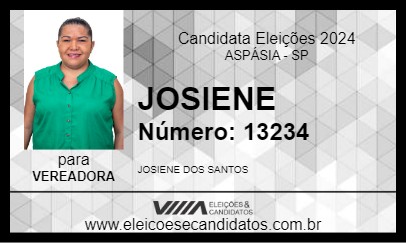 Candidato JOSIENE 2024 - ASPÁSIA - Eleições