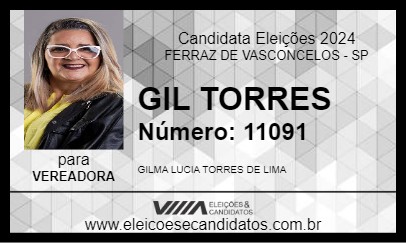 Candidato GIL TORRES 2024 - FERRAZ DE VASCONCELOS - Eleições