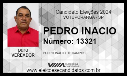 Candidato PEDRO INACIO 2024 - VOTUPORANGA - Eleições