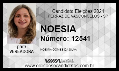 Candidato NOESIA 2024 - FERRAZ DE VASCONCELOS - Eleições