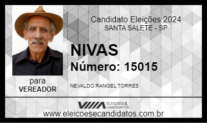 Candidato NIVAS 2024 - SANTA SALETE - Eleições