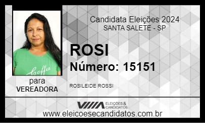 Candidato ROSI 2024 - SANTA SALETE - Eleições