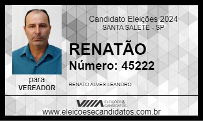 Candidato RENATÃO 2024 - SANTA SALETE - Eleições