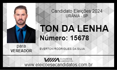 Candidato TON DA LENHA 2024 - URÂNIA - Eleições