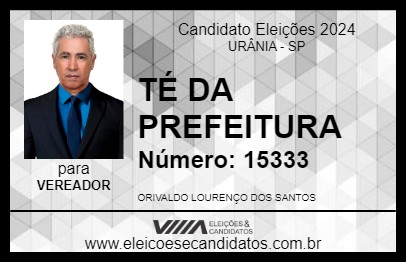 Candidato TÉ ELETRICISTA 2024 - URÂNIA - Eleições