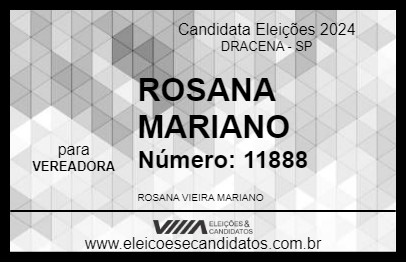 Candidato ROSANA MARIANO 2024 - DRACENA - Eleições