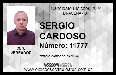 Candidato SERGIO CARDOSO 2024 - DRACENA - Eleições