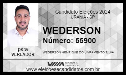 Candidato WEDERSON 2024 - URÂNIA - Eleições