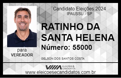 Candidato RATINHO DA SANTA HELENA 2024 - IPAUSSU - Eleições