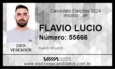 Candidato FLAVIO LUCIO 2024 - IPAUSSU - Eleições