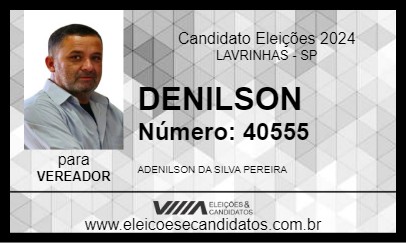 Candidato DENILSON 2024 - LAVRINHAS - Eleições