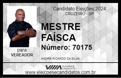 Candidato MESTRE FAÍSCA 2024 - CRUZEIRO - Eleições