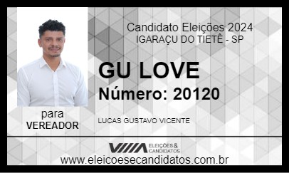 Candidato GU LOVE 2024 - IGARAÇU DO TIETÊ - Eleições