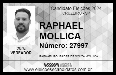 Candidato RAPHAEL MOLLICA 2024 - CRUZEIRO - Eleições