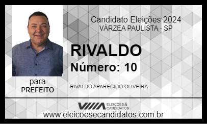 Candidato RIVALDO 2024 - VÁRZEA PAULISTA - Eleições