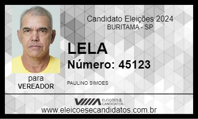 Candidato LELA 2024 - BURITAMA - Eleições