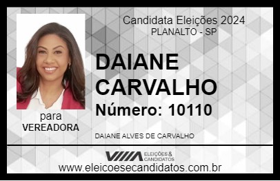 Candidato DAIANE CARVALHO 2024 - PLANALTO - Eleições