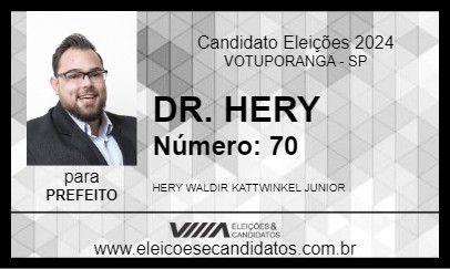 Candidato DR. HERY 2024 - VOTUPORANGA - Eleições