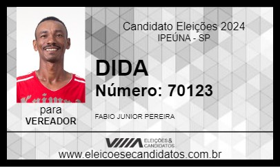 Candidato DIDA 2024 - IPEÚNA - Eleições