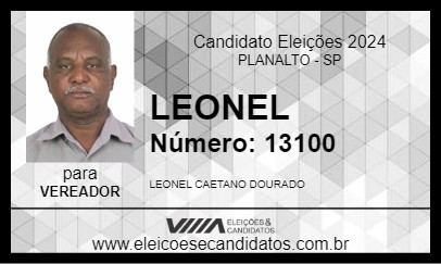 Candidato LEONEL 2024 - PLANALTO - Eleições